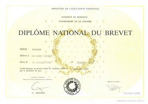 HISTORIQUE DU DIPLOME NATIONAL DU BREVET